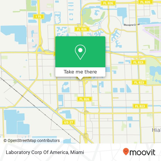 Mapa de Laboratory Corp Of America