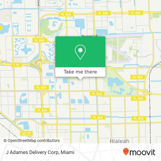 Mapa de J Adames Delivery Corp