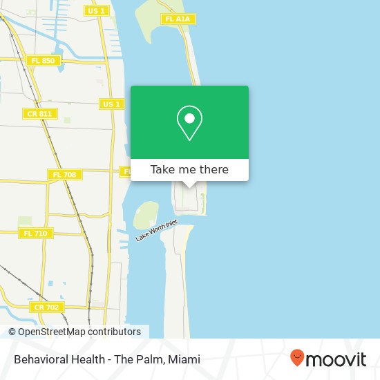 Behavioral Health - The Palm map