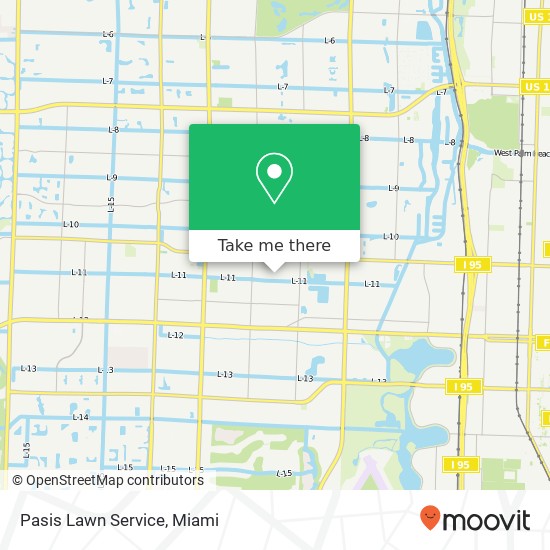 Pasis Lawn Service map