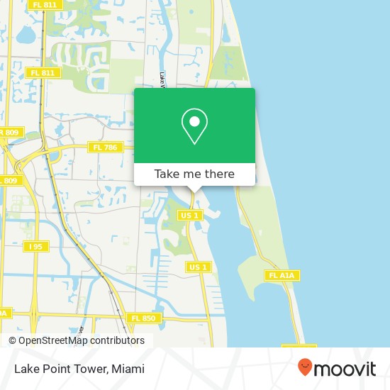 Mapa de Lake Point Tower