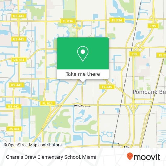 Charels Drew Elementary School map