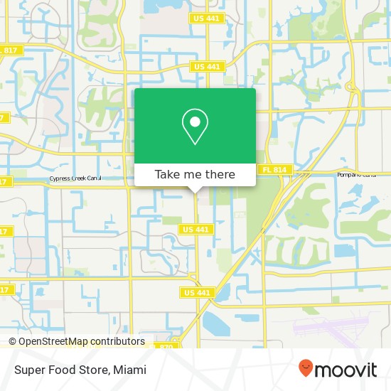 Mapa de Super Food Store