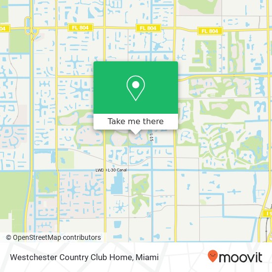 Westchester Country Club Home map