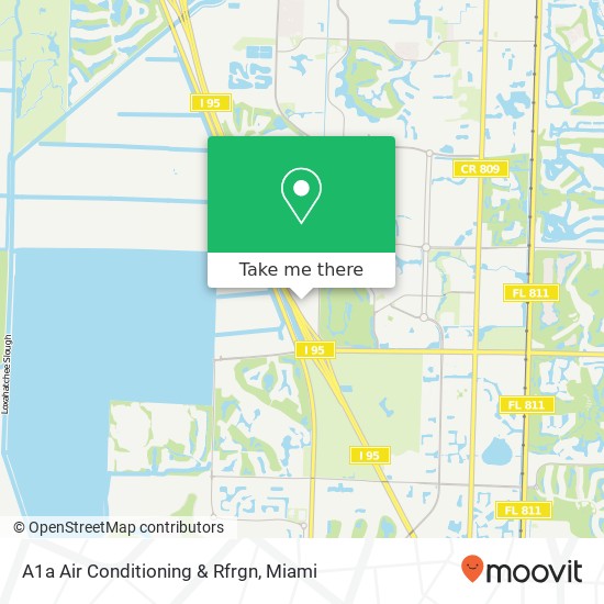 A1a Air Conditioning & Rfrgn map