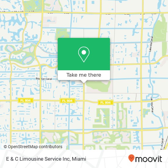 Mapa de E & C Limousine Service Inc