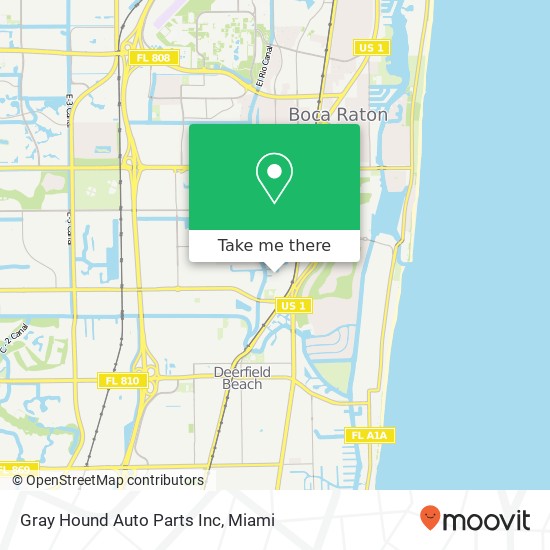 Mapa de Gray Hound Auto Parts Inc