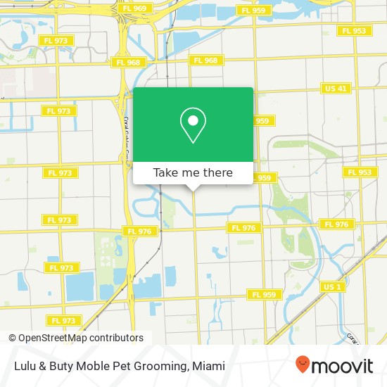 Lulu & Buty Moble Pet Grooming map