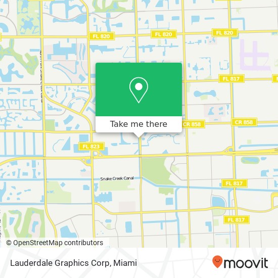 Mapa de Lauderdale Graphics Corp