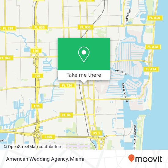 Mapa de American Wedding Agency