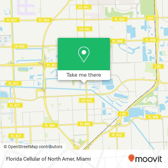 Florida Cellular of North Amer map