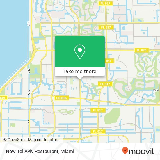 Mapa de New Tel Aviv Restaurant