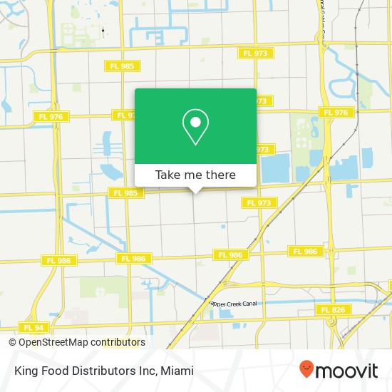 Mapa de King Food Distributors Inc