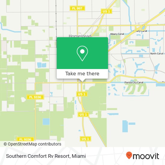 Mapa de Southern Comfort Rv Resort