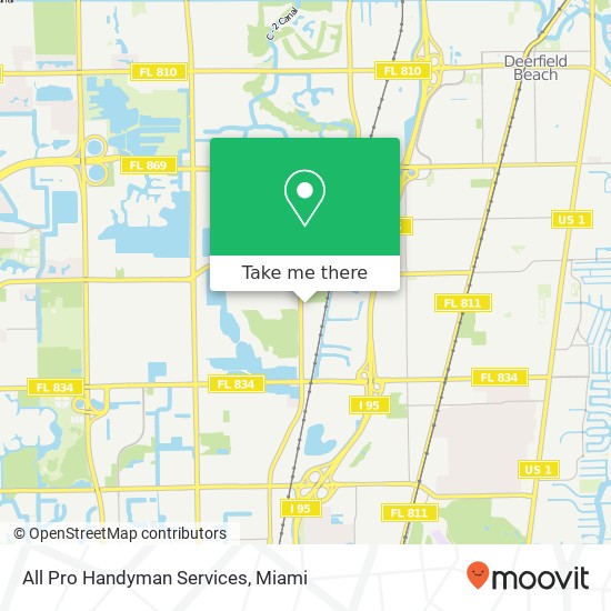 Mapa de All Pro Handyman Services