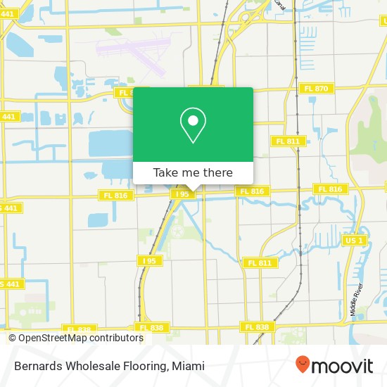 Mapa de Bernards Wholesale Flooring