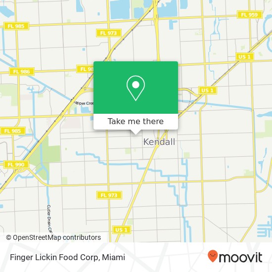 Finger Lickin Food Corp map