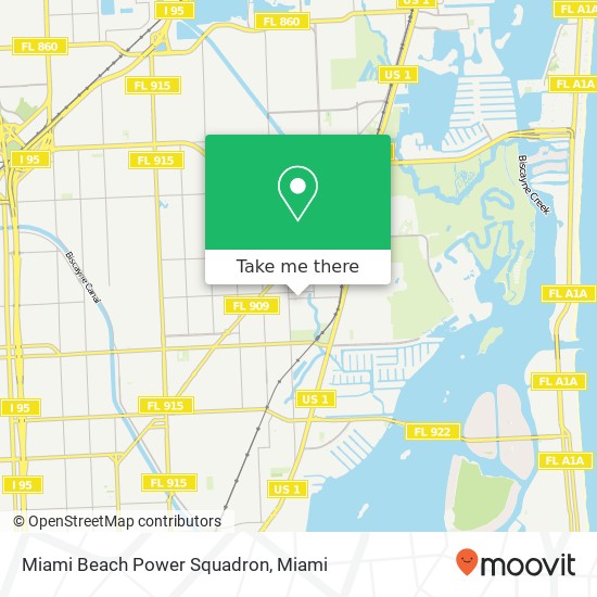 Miami Beach Power Squadron map