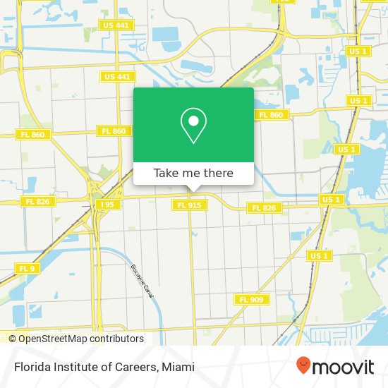 Mapa de Florida Institute of Careers