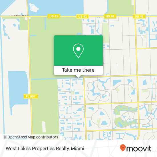 Mapa de West Lakes Properties Realty