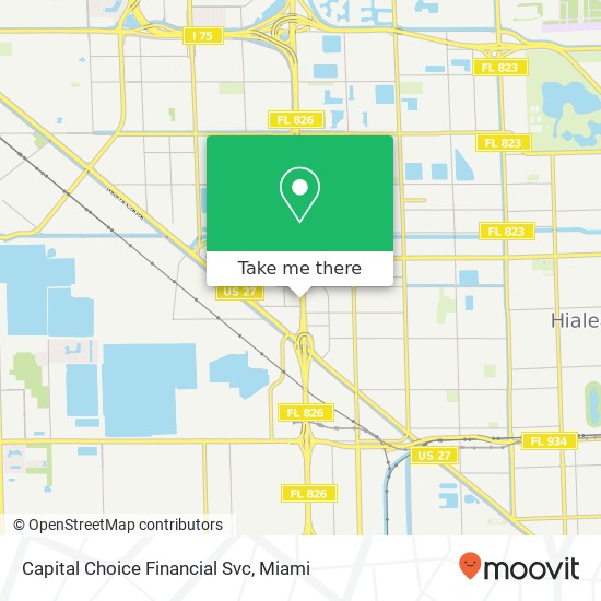 Capital Choice Financial Svc map