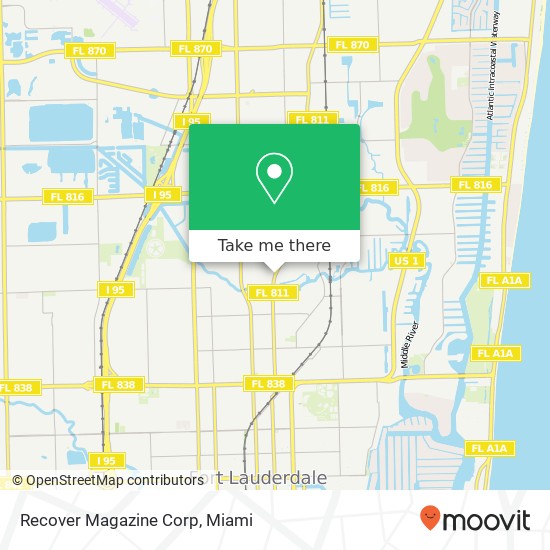 Recover Magazine Corp map