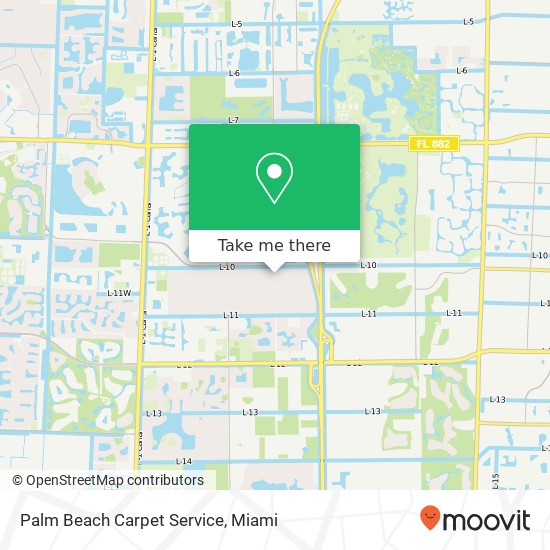 Palm Beach Carpet Service map