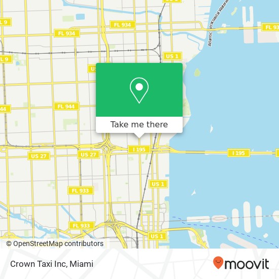 Mapa de Crown Taxi Inc