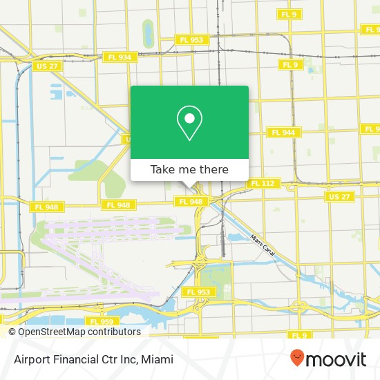 Airport Financial Ctr Inc map