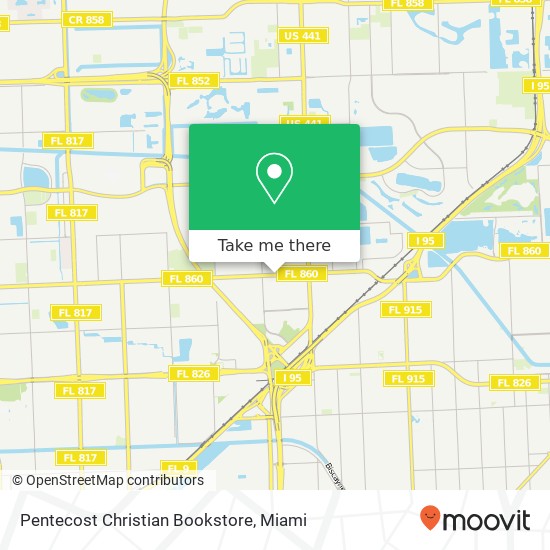 Mapa de Pentecost Christian Bookstore