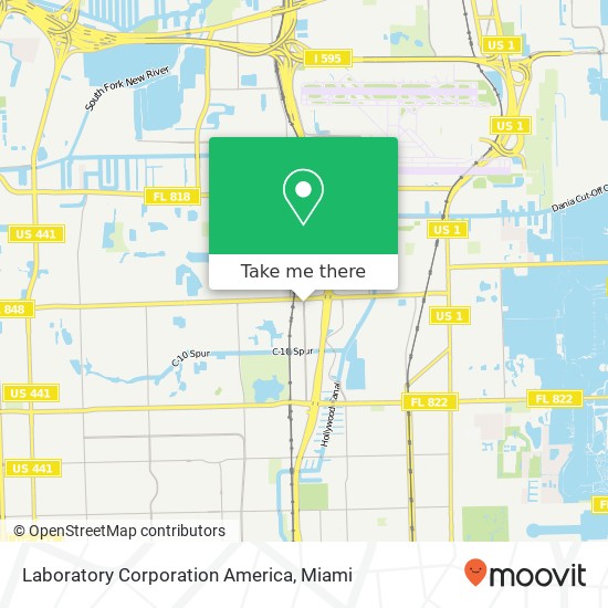 Mapa de Laboratory Corporation America