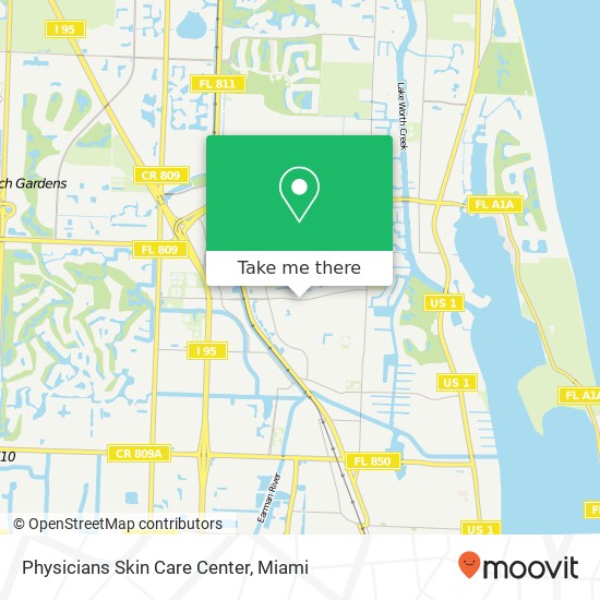 Physicians Skin Care Center map