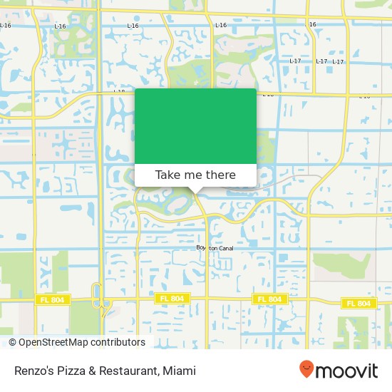 Mapa de Renzo's Pizza & Restaurant