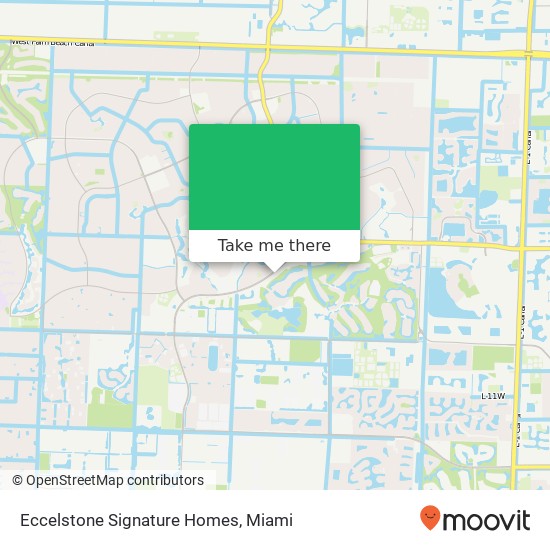 Mapa de Eccelstone Signature Homes