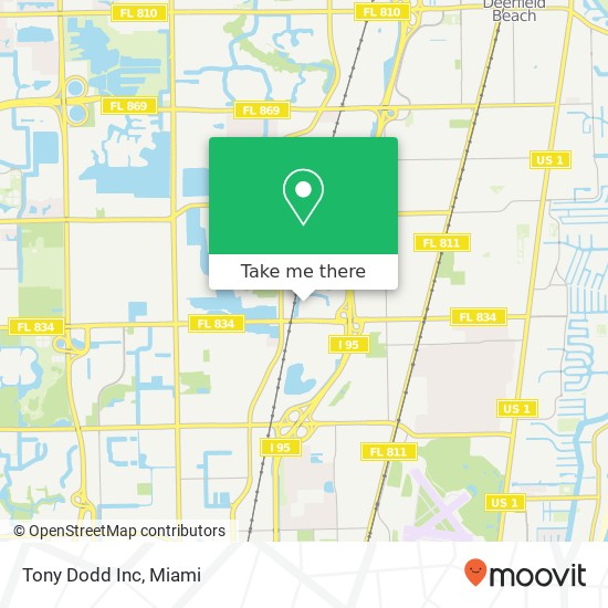 Tony Dodd Inc map