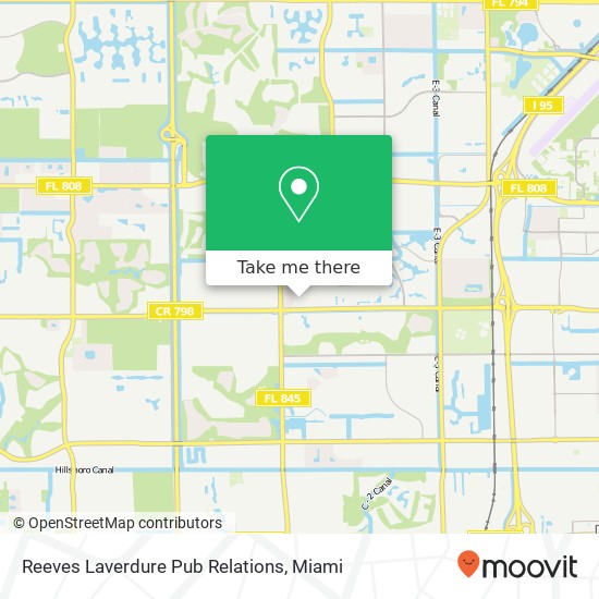 Reeves Laverdure Pub Relations map