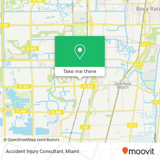 Accident Injury Consultant map