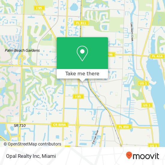 Opal Realty Inc map