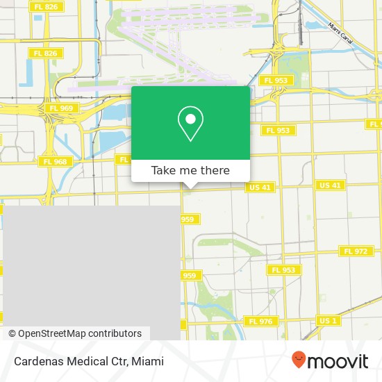 Mapa de Cardenas Medical Ctr