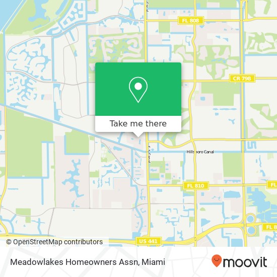 Mapa de Meadowlakes Homeowners Assn