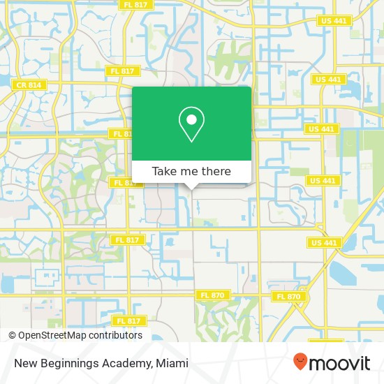 New Beginnings Academy map