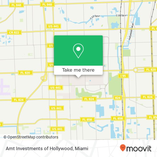 Amt Investments of Hollywood map