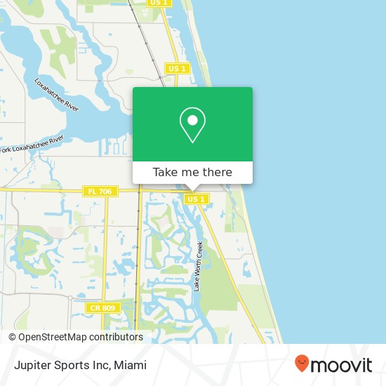 Mapa de Jupiter Sports Inc