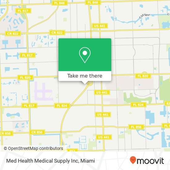 Med Health Medical Supply Inc map