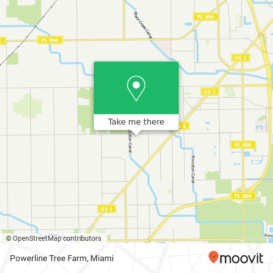 Powerline Tree Farm map