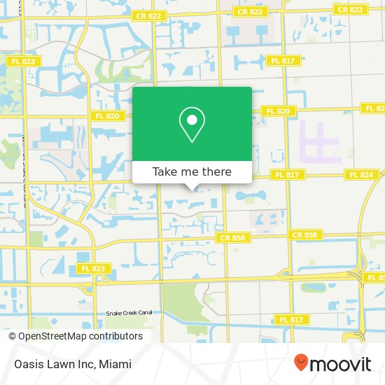 Oasis Lawn Inc map