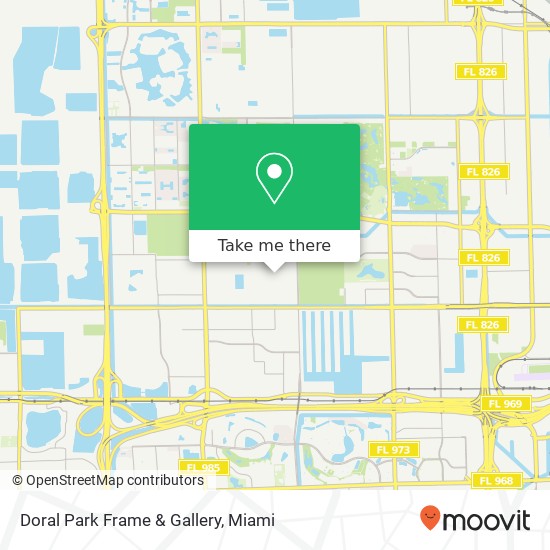 Mapa de Doral Park Frame & Gallery