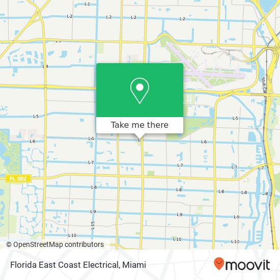 Mapa de Florida East Coast Electrical