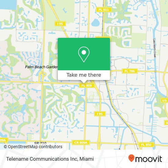 Mapa de Telename Communications Inc