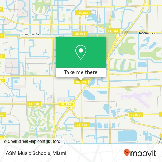 ASM Music Schools map